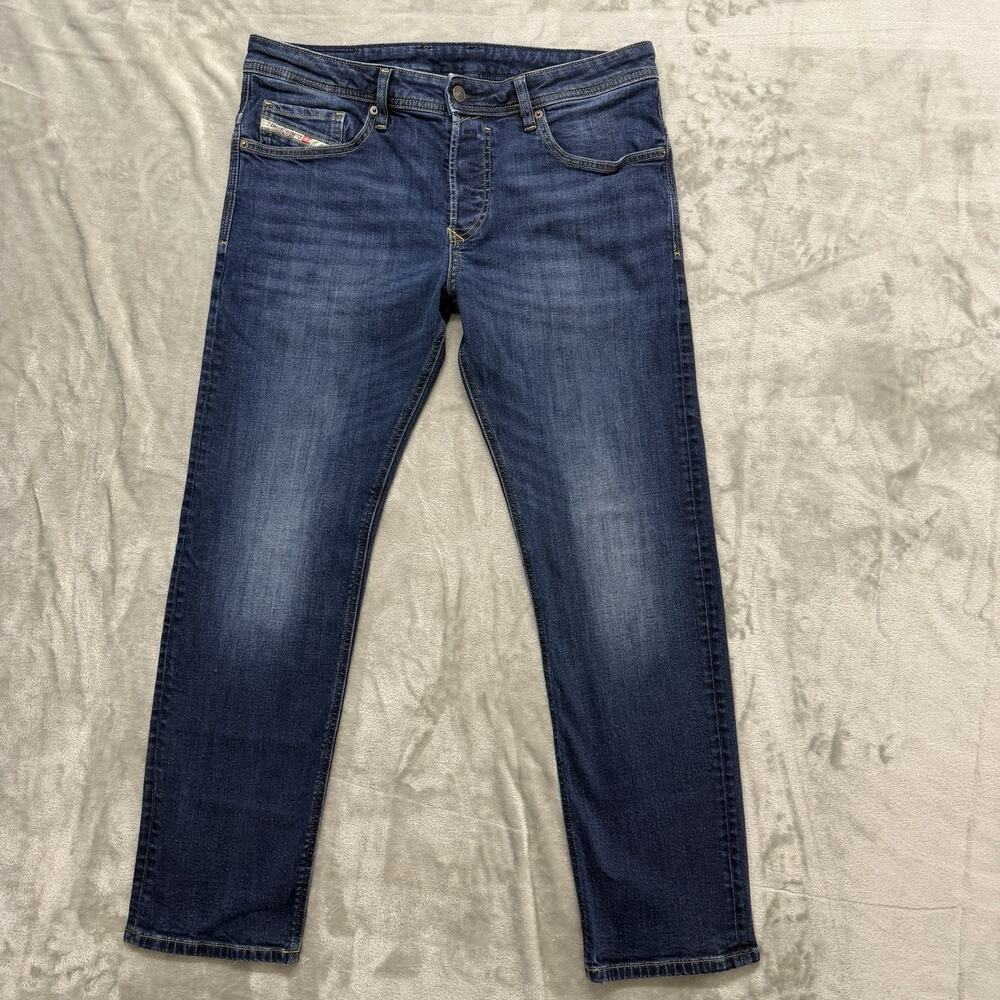 Mens Diesel SAFADO-X RB065 Stretch Slim Straight Blue Jeans 34x30 (Fits 36x30)